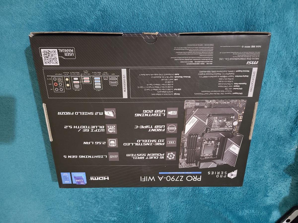 Gaming package MSI Z-790 WiFi, i9-12900KS, 16gb DDR5, 1tb & 256gb ssd nvme - Image 4