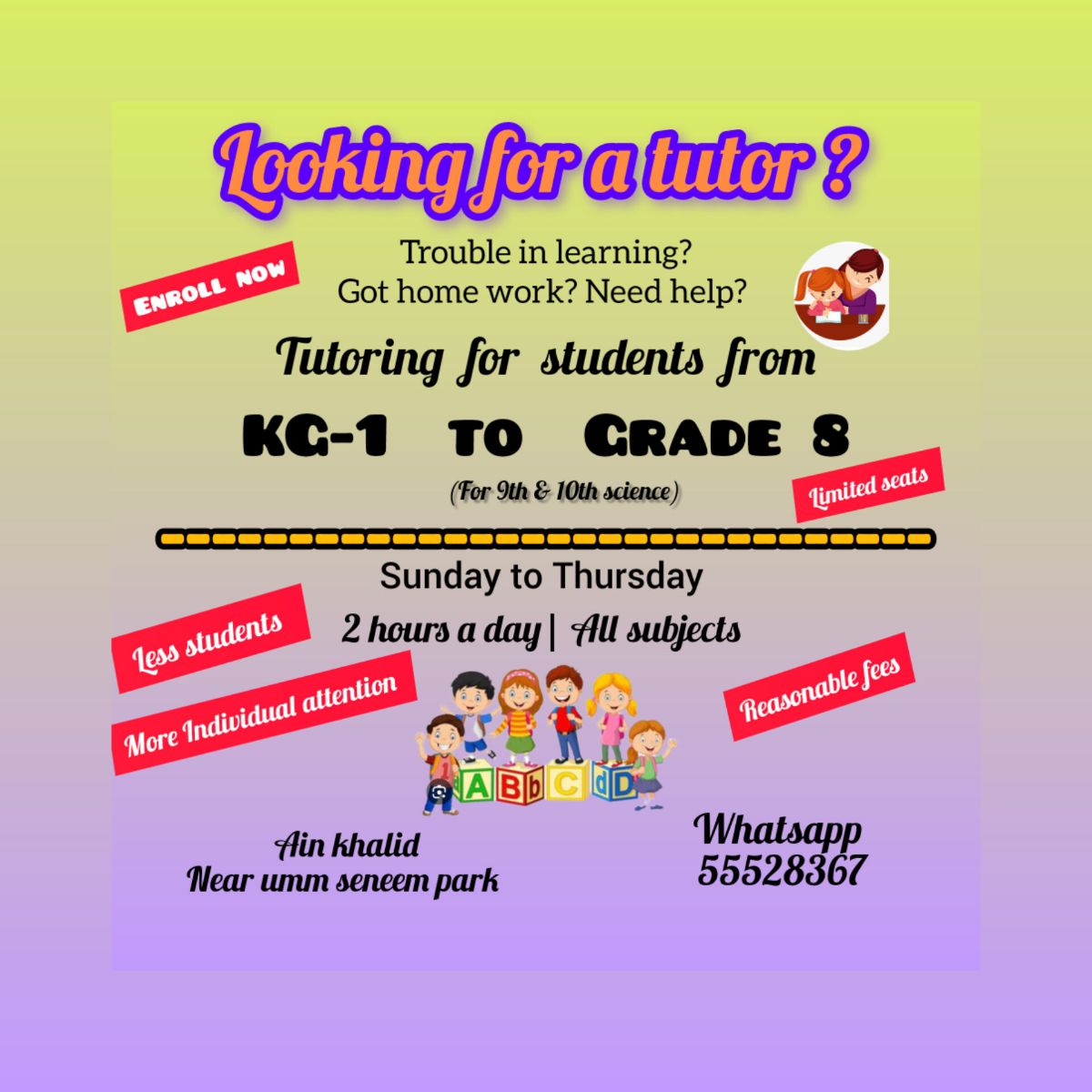 Tuition teacher (for both morning & evening batch school students) - Image 1
