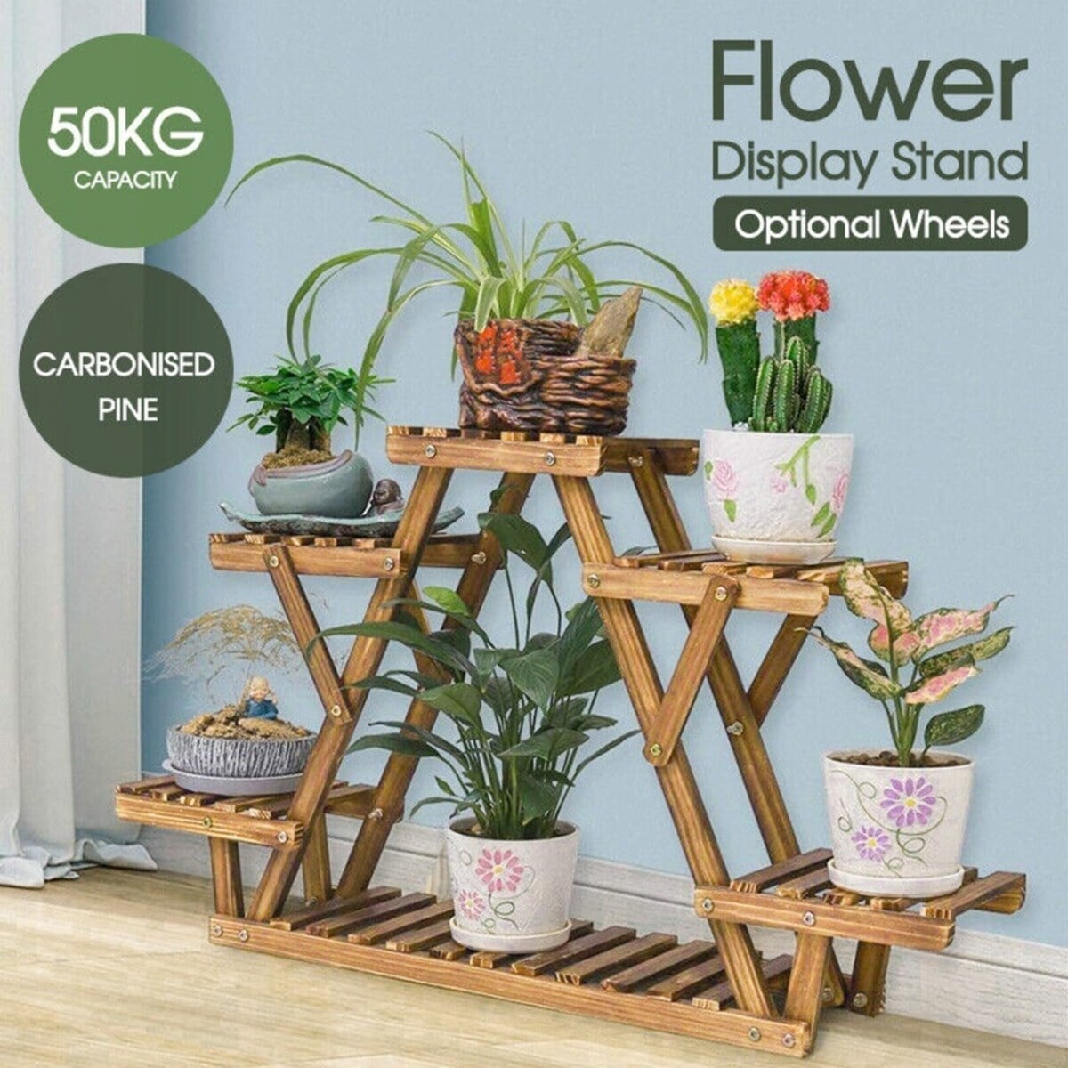 Brand New Sealed Packed Wodden Plant Stand for Indoor, Outdoor, balcony,Living Room - Image 1