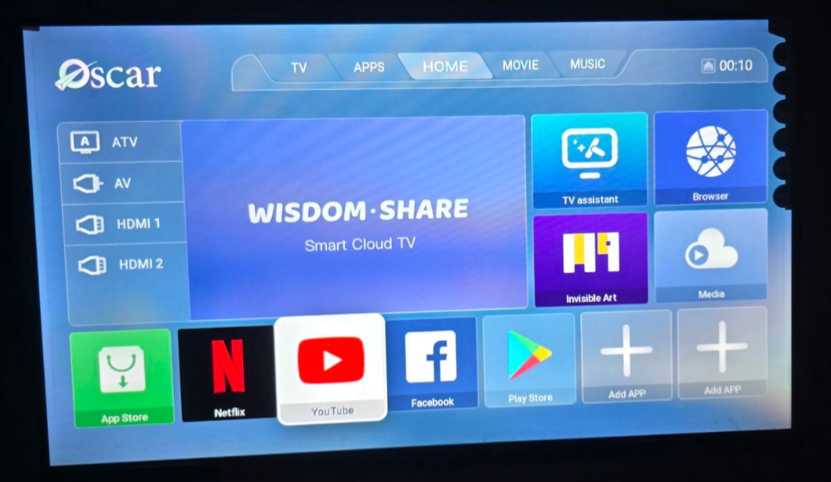 Oscar Smart LED TV 32 inch Android Like New lightly used - Image 3