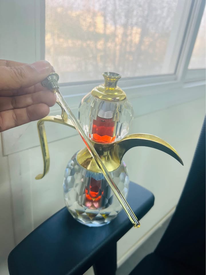 Big Crystal Kettle Attar دلة کریستال مع عطر - Image 4