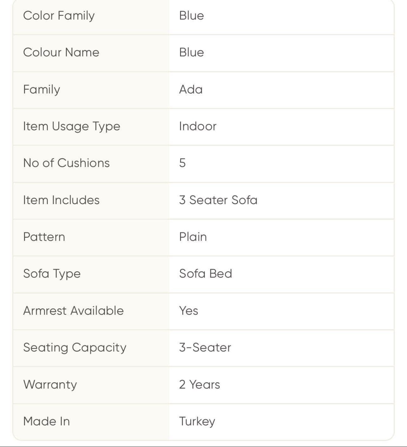 Made in Turkey Sofa with 1 year warranty - Image 7