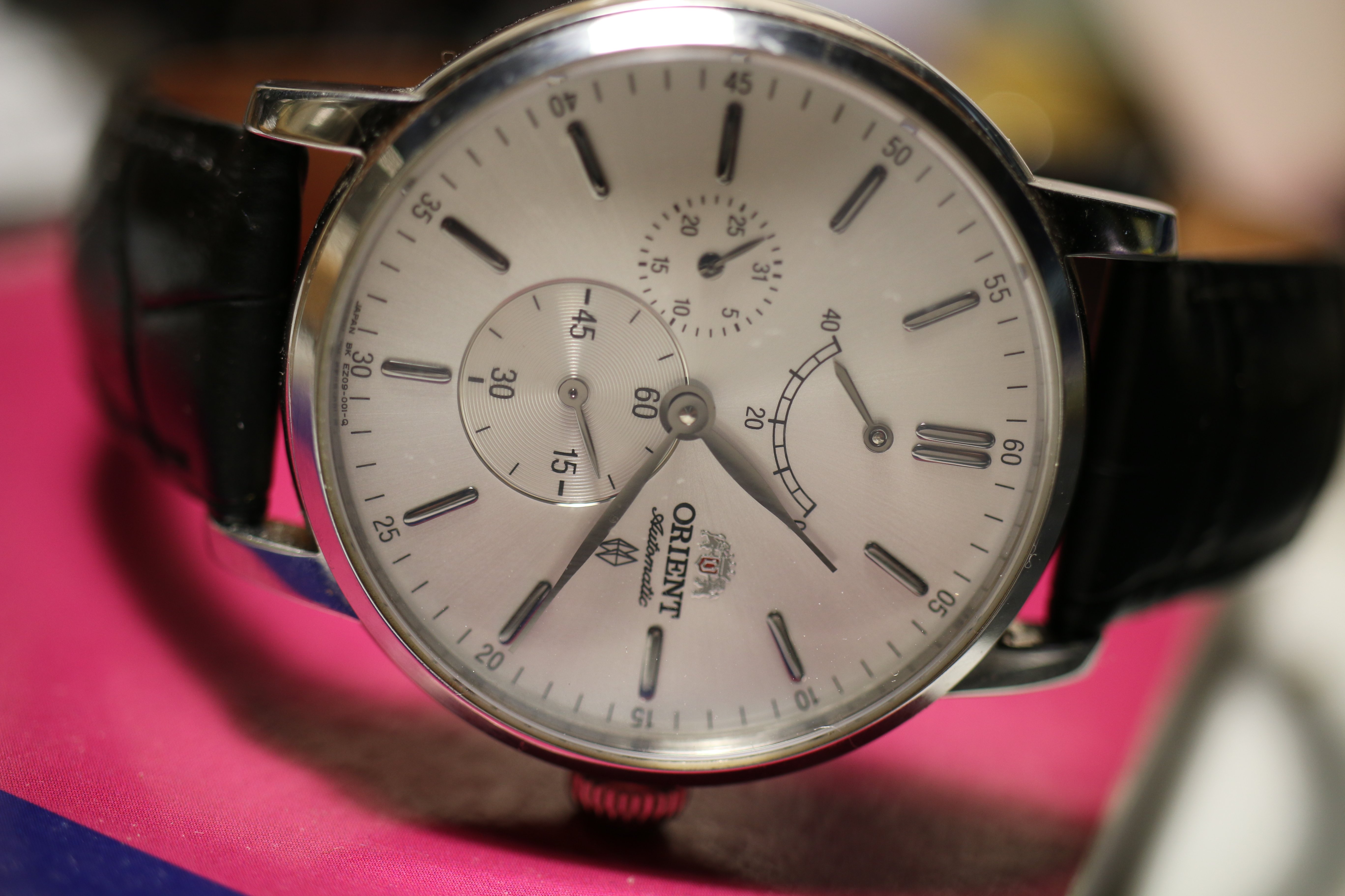 Orient Sapphire crystal High End analogue dater power reserve Japan Made - Image 15