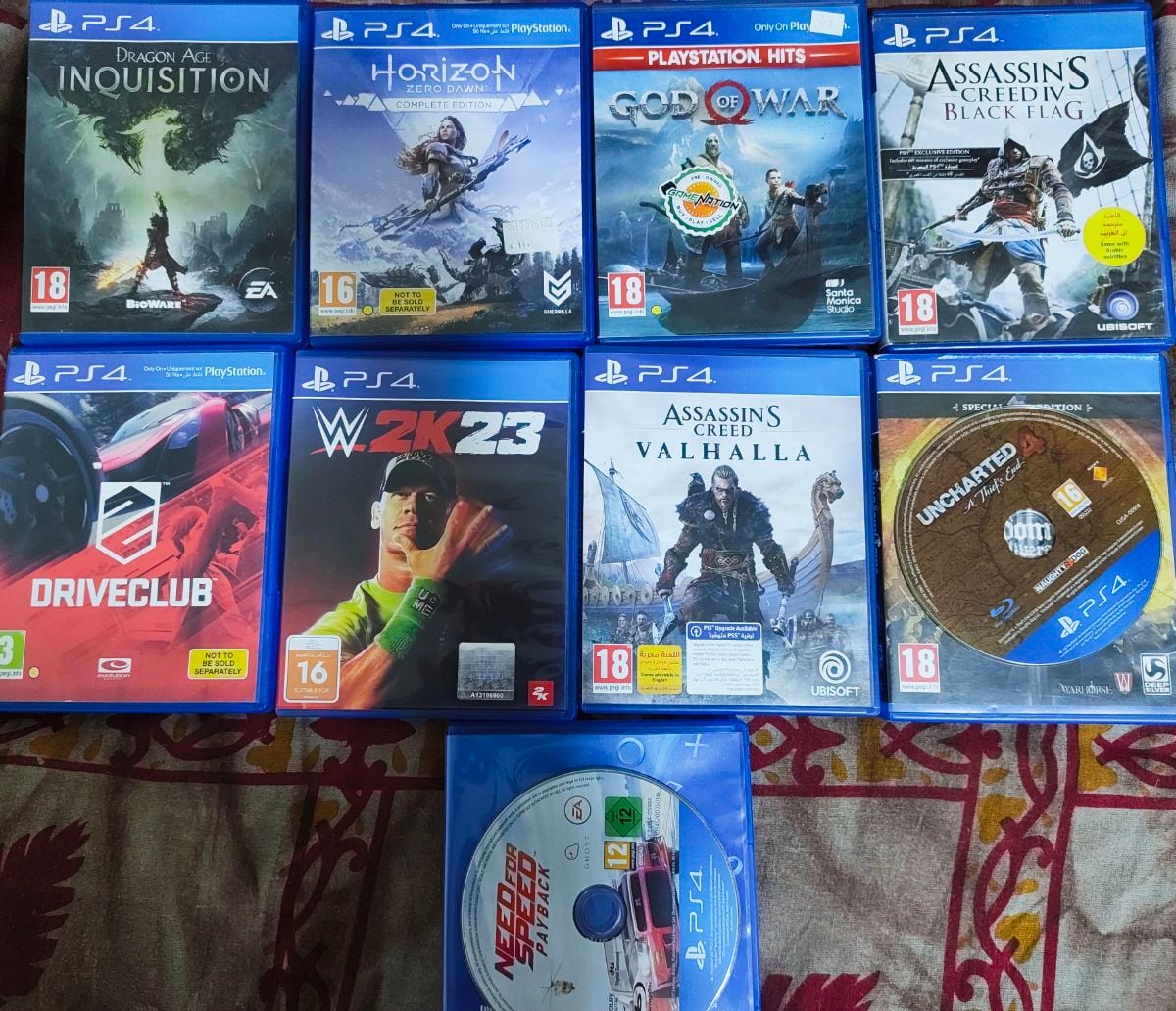 PS 4 GAMES USED LIKE NEW 9 GAMES - Image 1