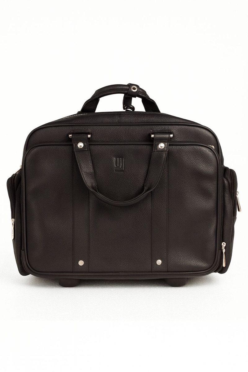 Pure leather office bag/trolley by Jafferjees Pakistan - Image 5