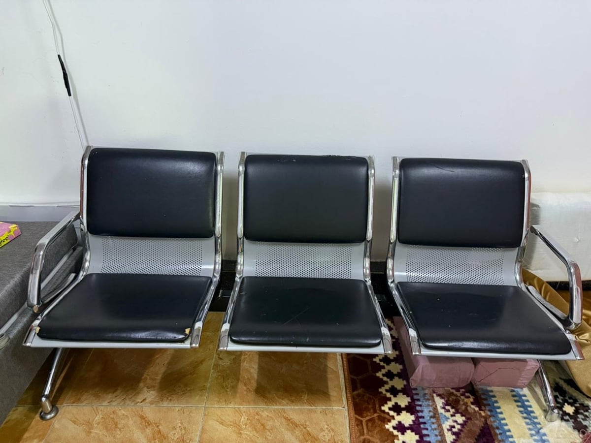 Heavy Duty steel 3 seater chair - Image 2