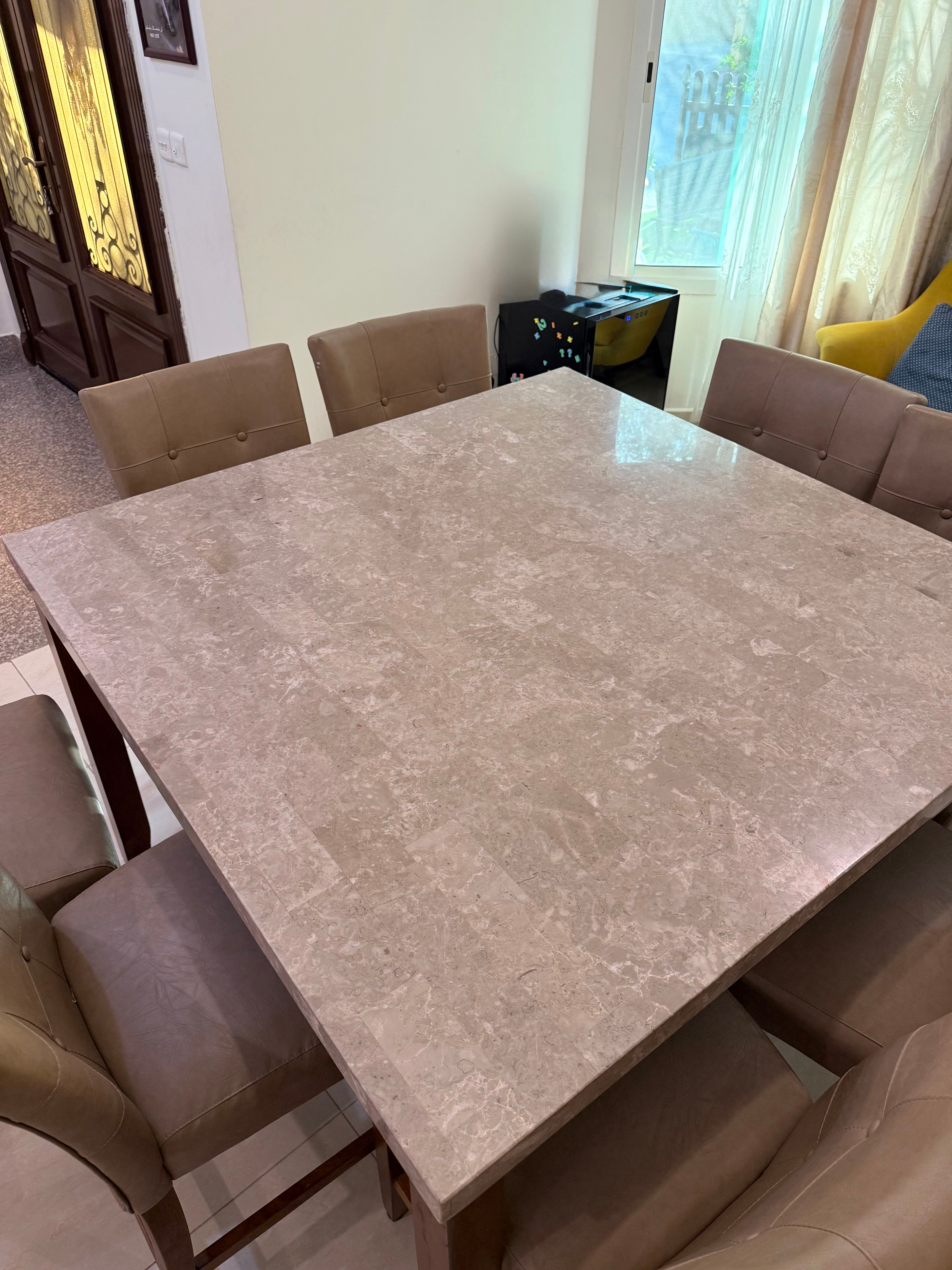 Marble high dining set - Image 6