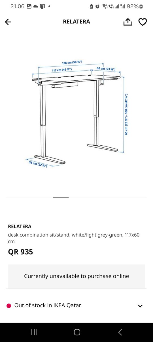 Adjustable new desk sit / stand - Image 6