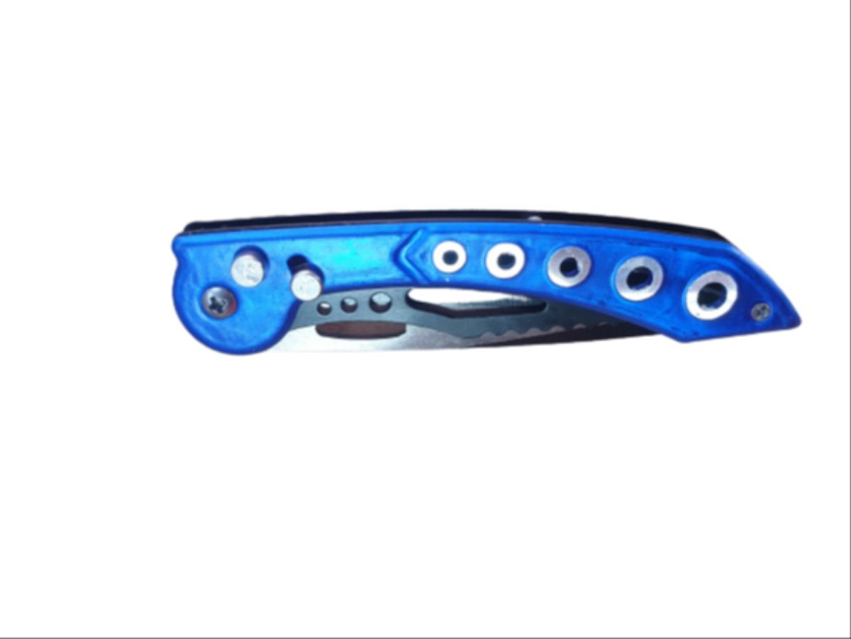 Steel blue folding knife - Image 4