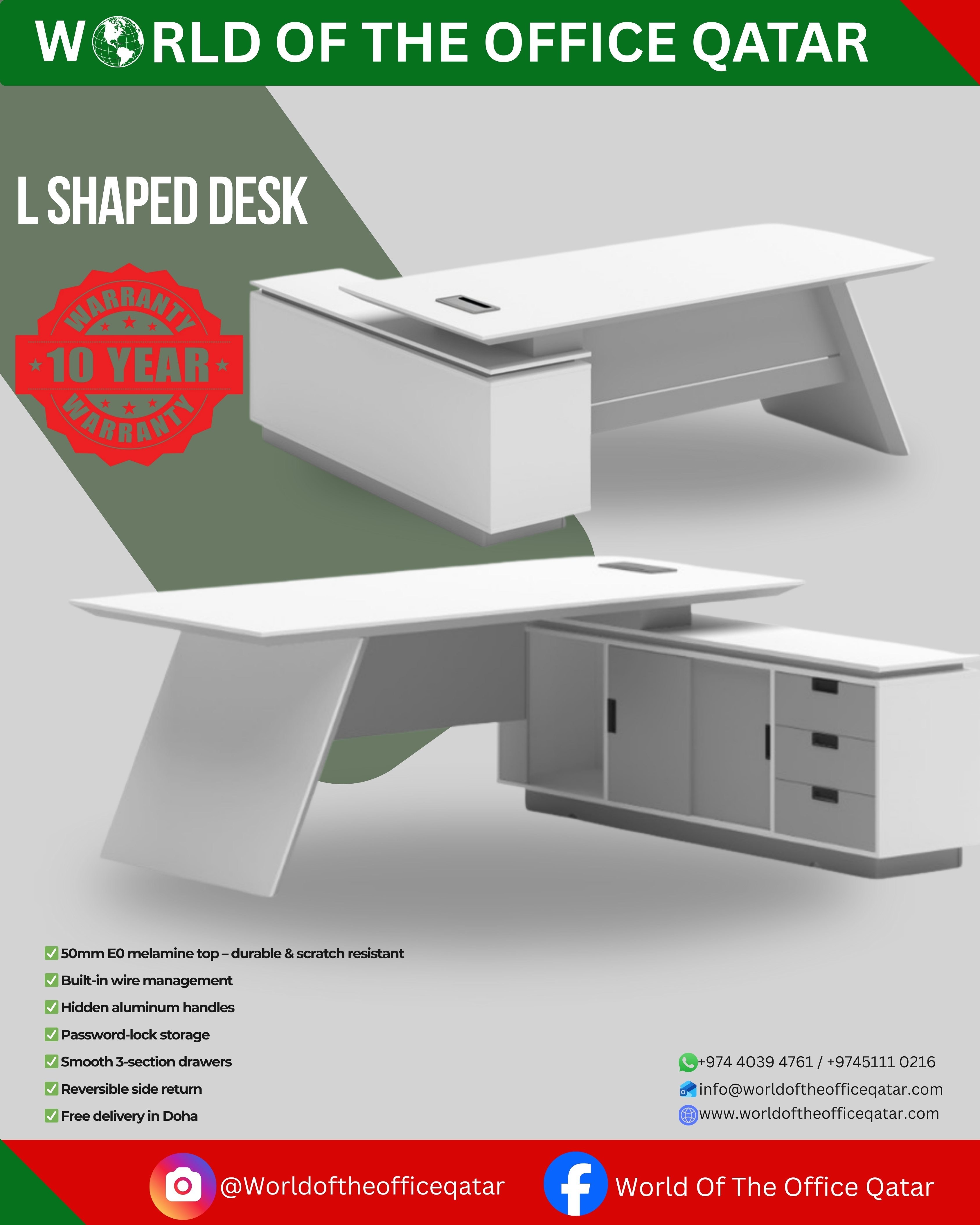 L Shape Desk - Image 1