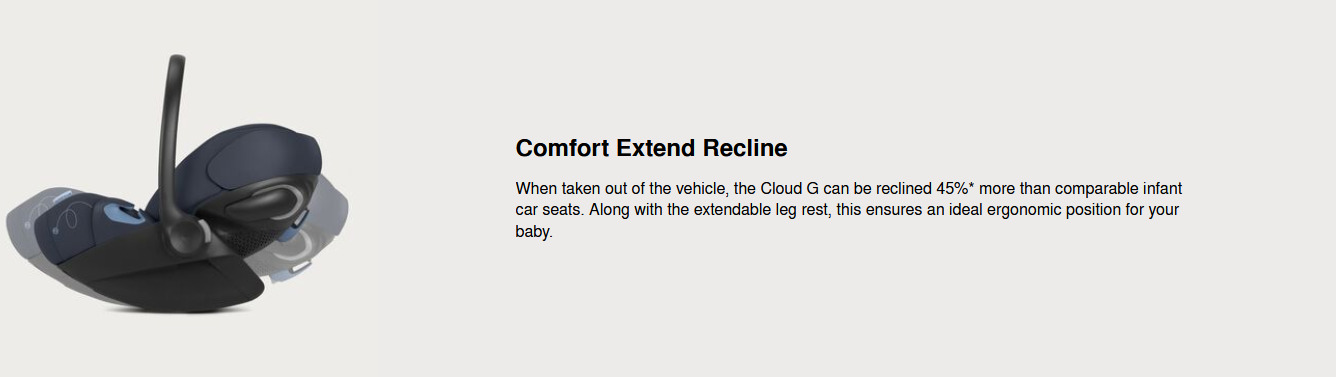 Cybex Cloud G Car Seat with SensorSafe and Load Leg Base, MoonBlack - Image 8