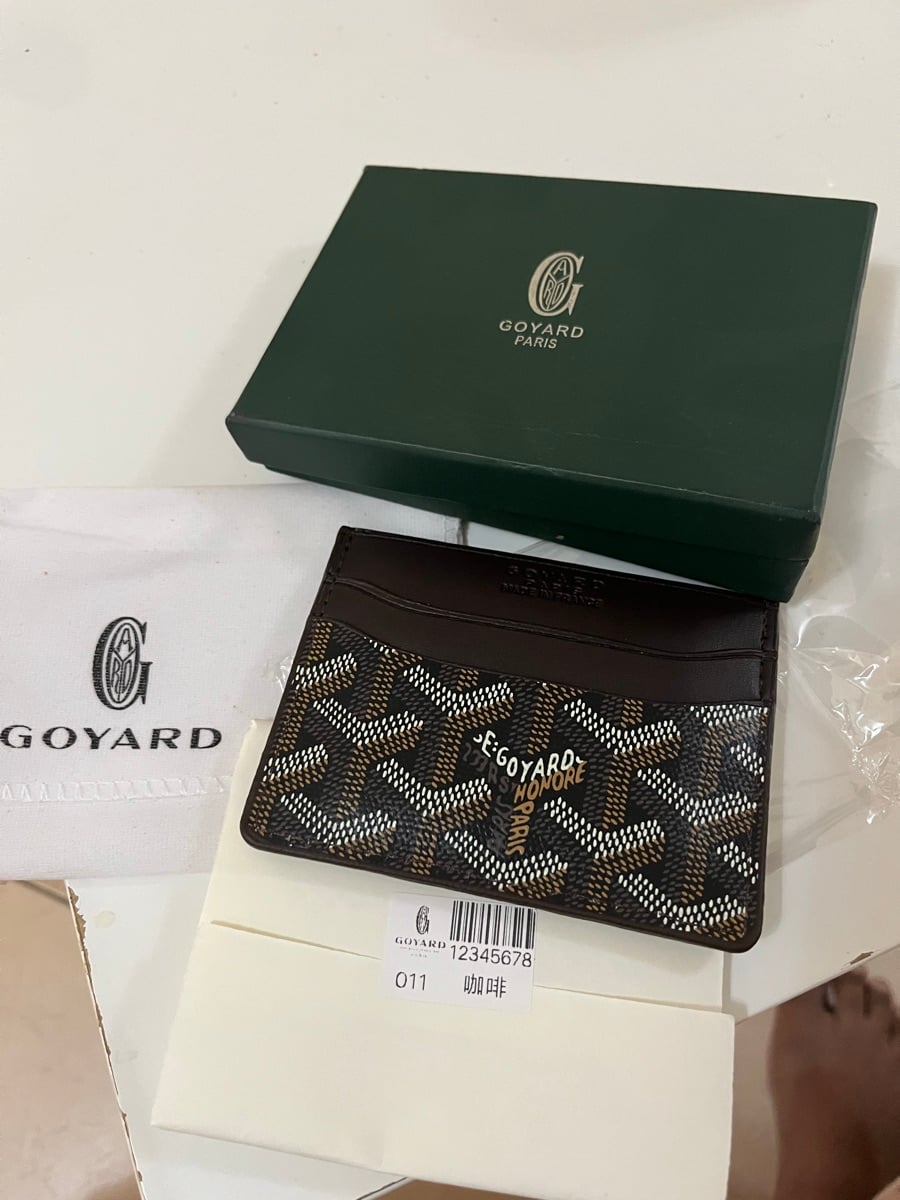 Goyard Card Holder - Brand New - Box Piece - Brown - Image 1
