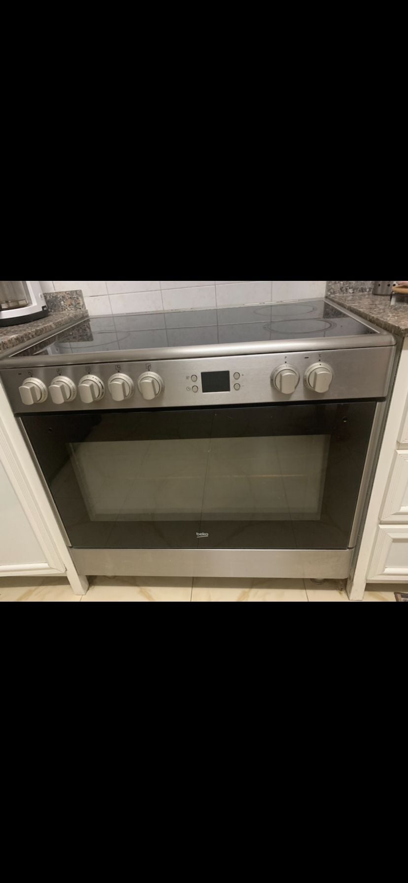 Beko ceramic electric cooker 90x60 - Image 1