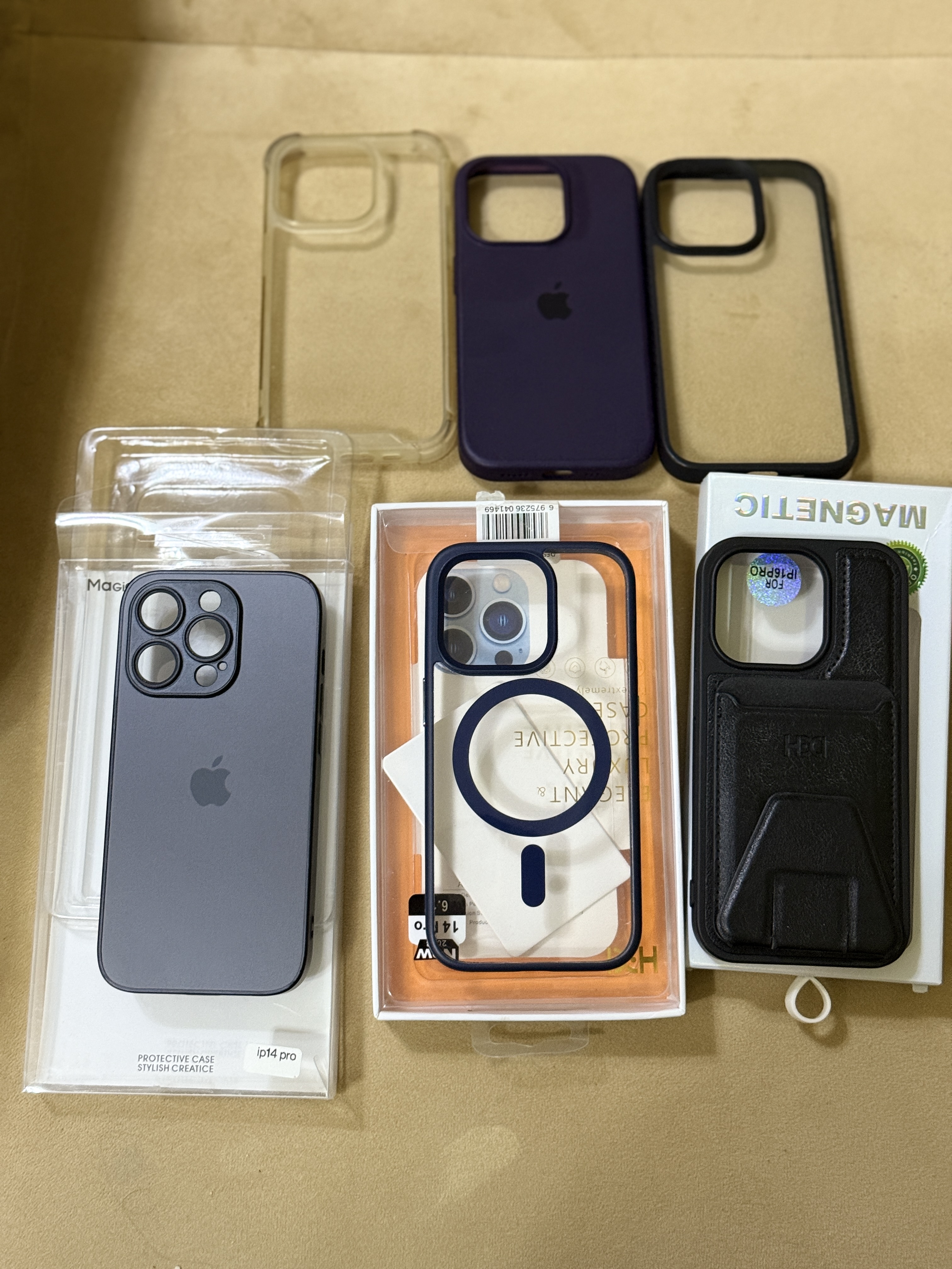 iPhone 14 Pro 6 Pieces back cases covers in new condition with reasonable price  - Image 2