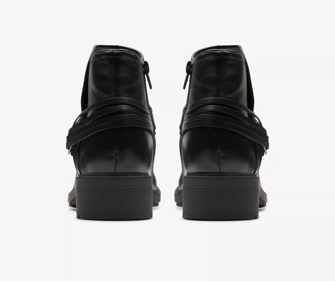 Original Clarks Ankle boot black leather - Image 4