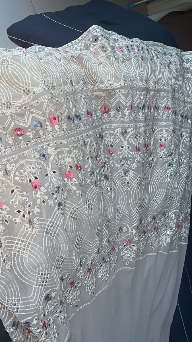 Beautiful Elegant Gown with Duppatta - Image 5