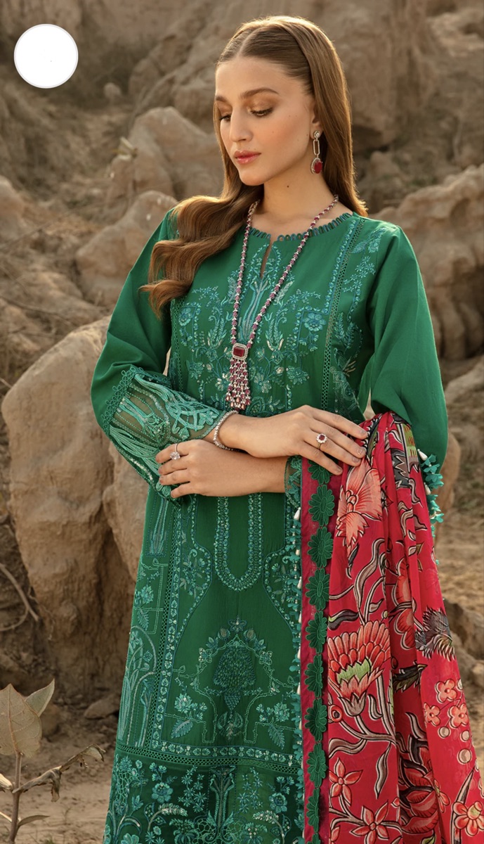 Ready to wear Embroidered lawn - Image 7