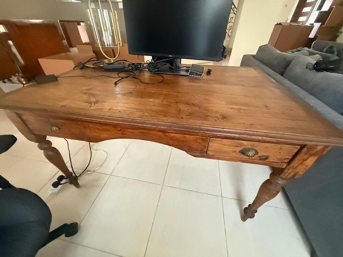 Beautiful antique table can be used for desk - Image 2