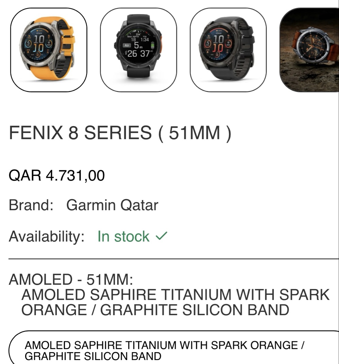 Garmin fenix 8 51 mm amoled sapphire - Image 1