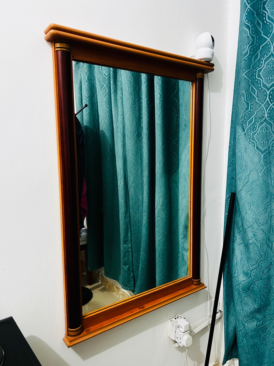 Wooden Framed Mirror - Image 1
