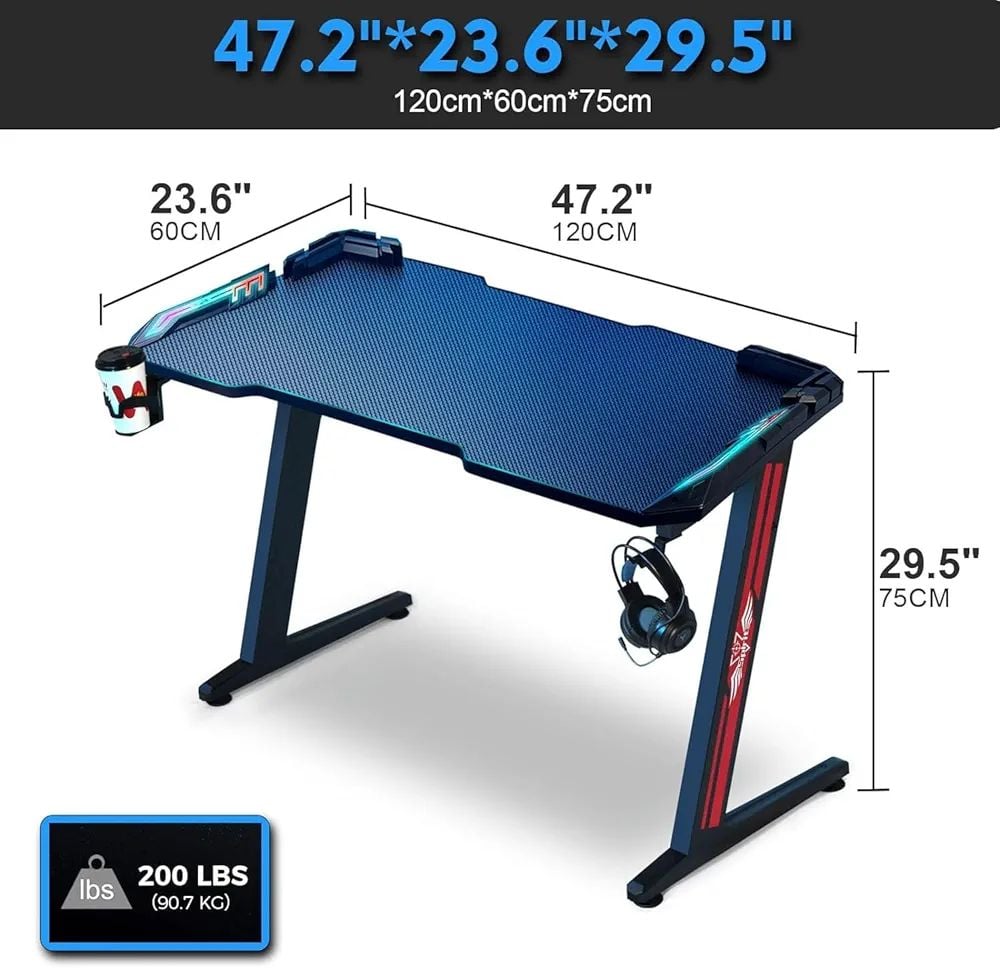 Gaming table with RGB lights - Image 4