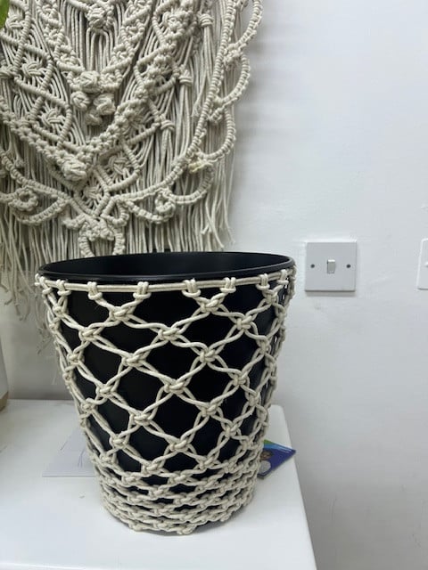 Snake Plants with Macrame Pot Cover - Image 2