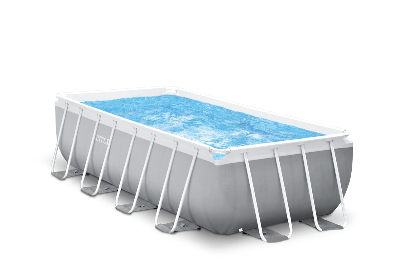 Intex Prism Frame 16'x 8' x 42" Above Ground Pool Set + Bestway 800gal Flowclear Sand Filter Pump - Image 1