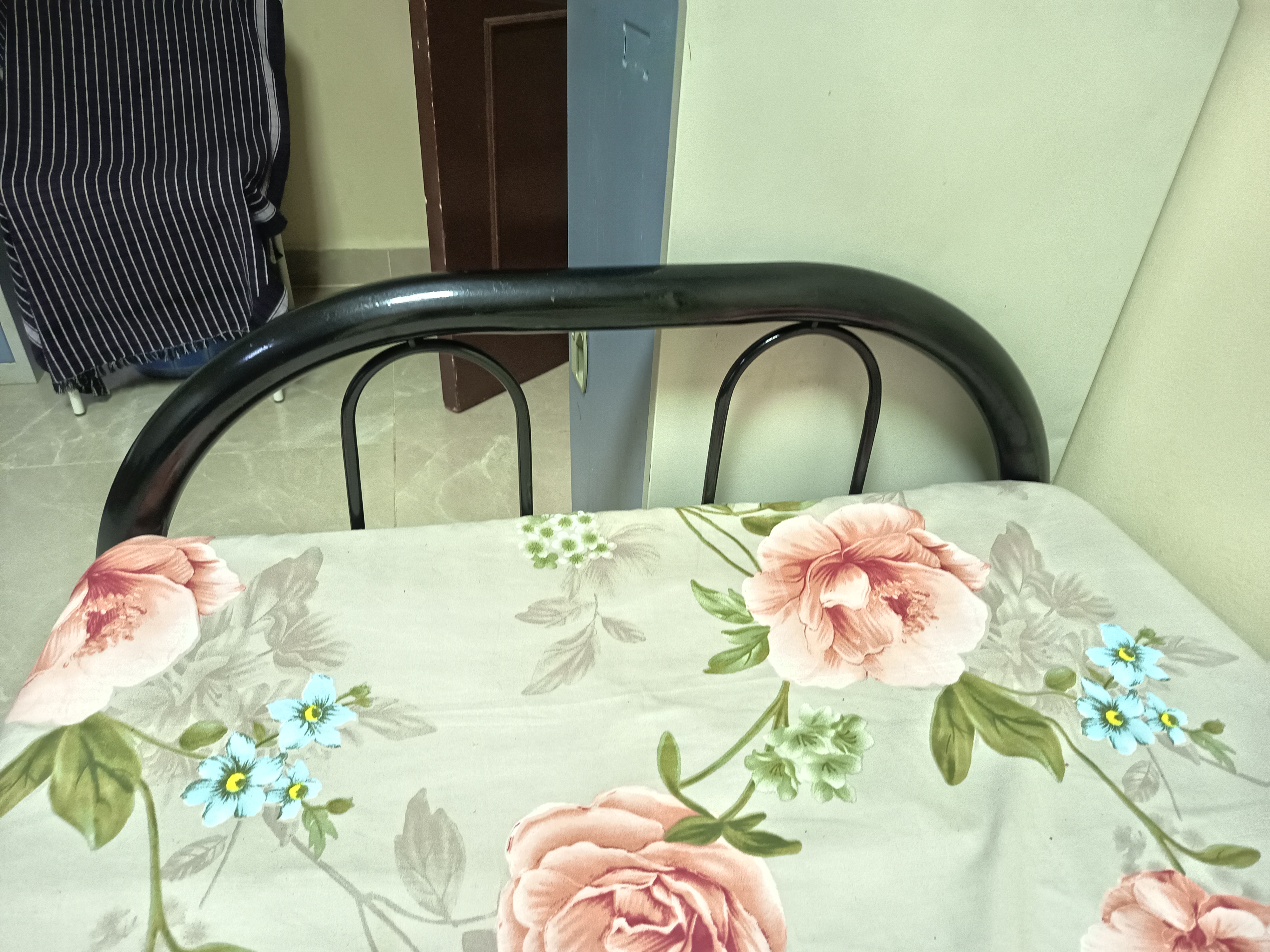 Steel Cot, Ply Wood Sheet with Mattress  - Image 3
