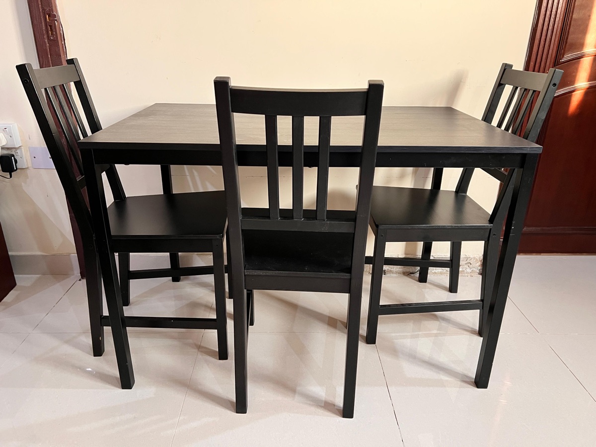 Ikea Dining table with 3 chairs - Image 4