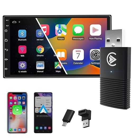 Carlizem Latest 2025 Wireless Carplay and Android Auto Adapter 2-in-1 | - Image 5
