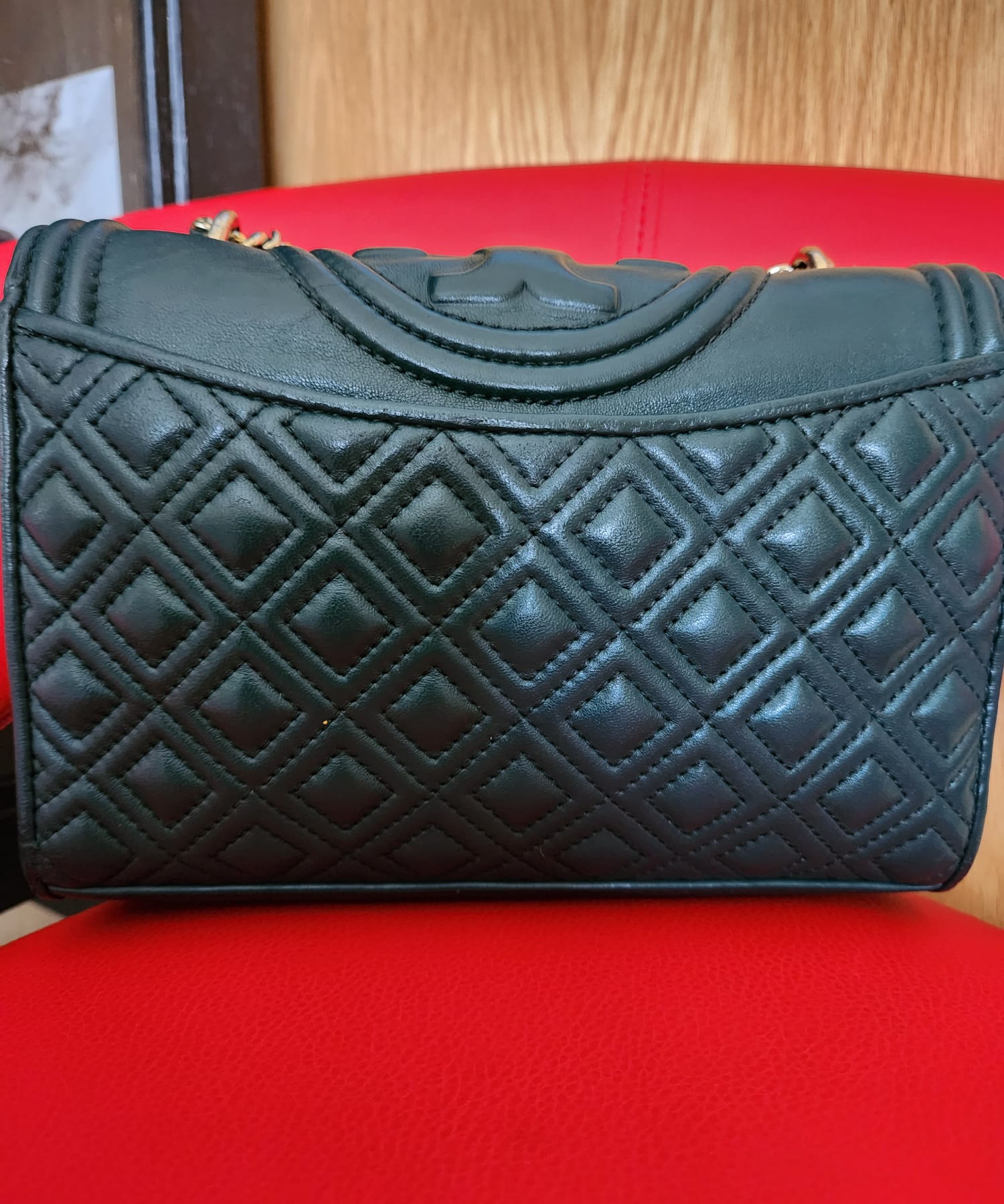 Tory Burch fleming Green Bag (used) - Image 2