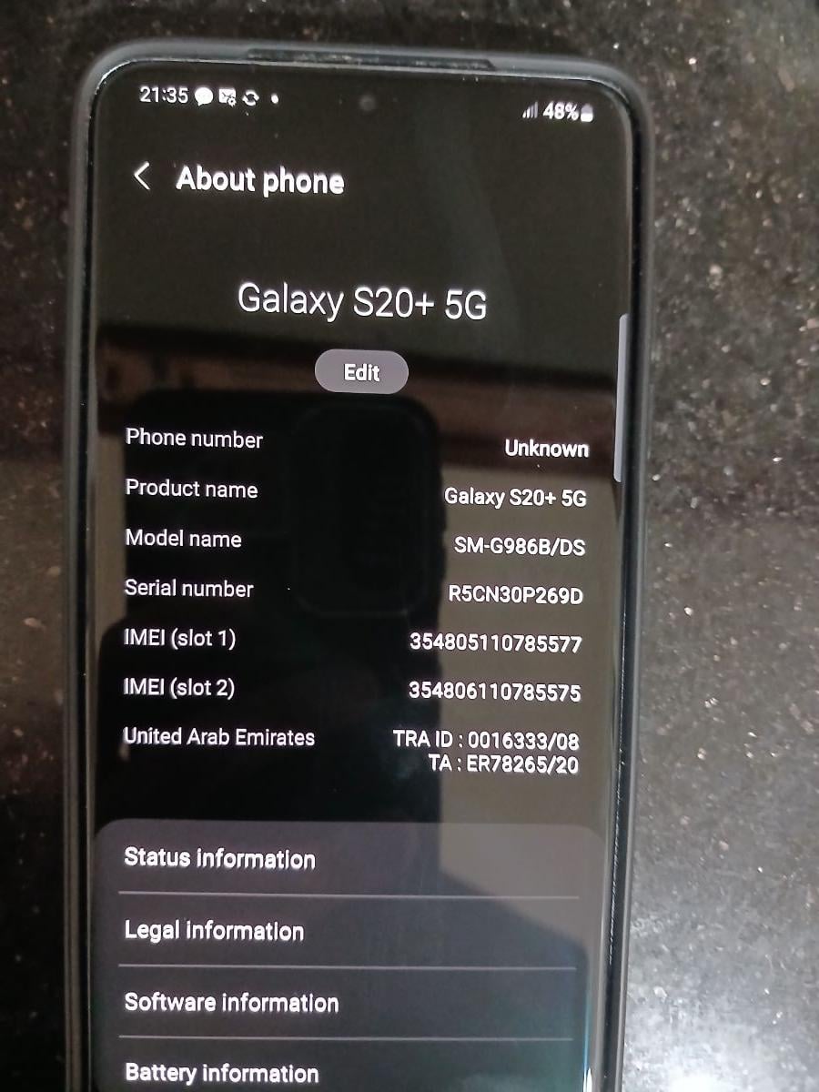 Galaxy s20+ 5g - Image 1