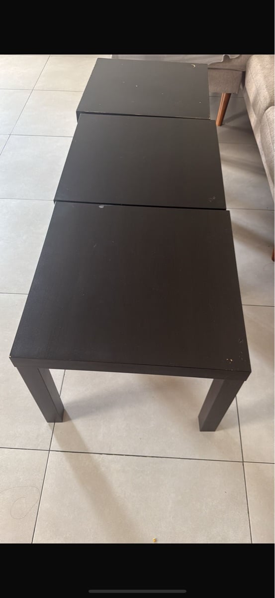 3 black tables - Image 1