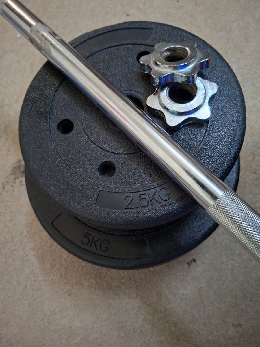 Bar and weights 15kg - Image 3