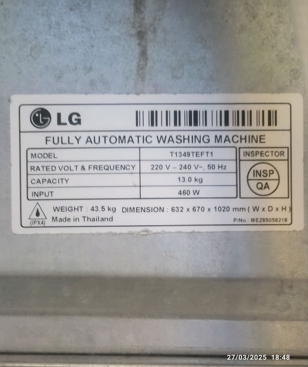 LG 13kg washing machine - Image 8