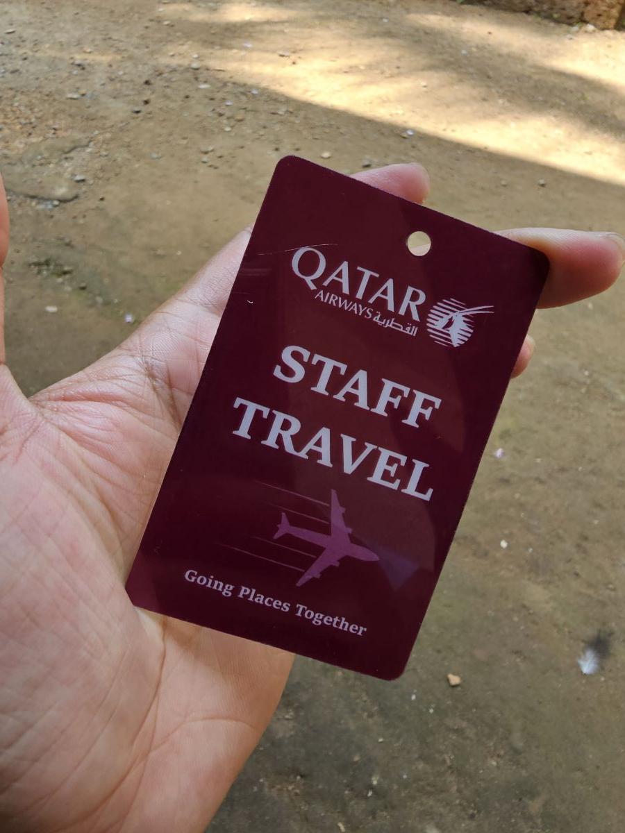 Baggage tag / Travel card/ qatar airways - Image 2