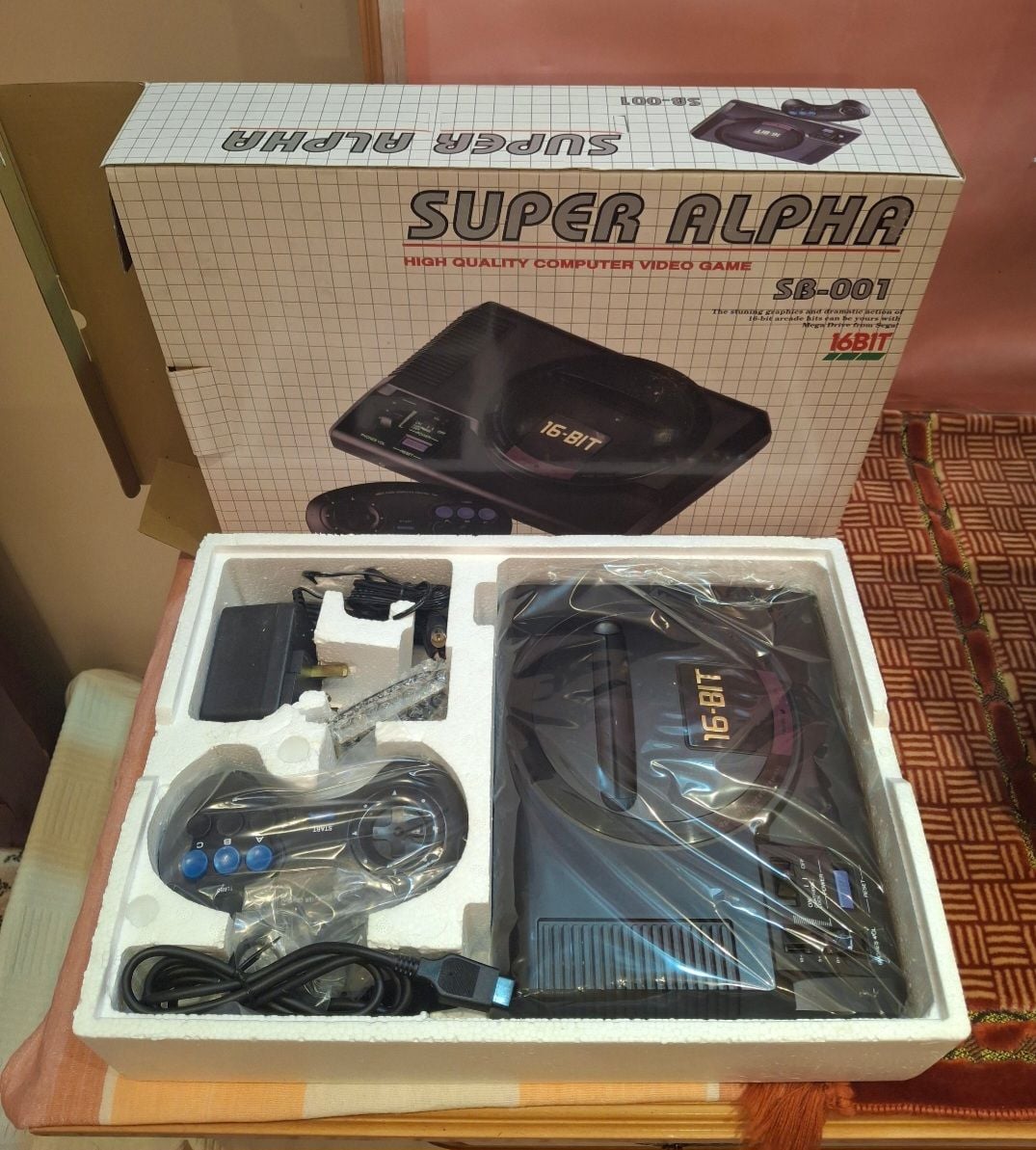 SUPER ALPHA Sega Clone – Factory Sealed (1994) - Image 3