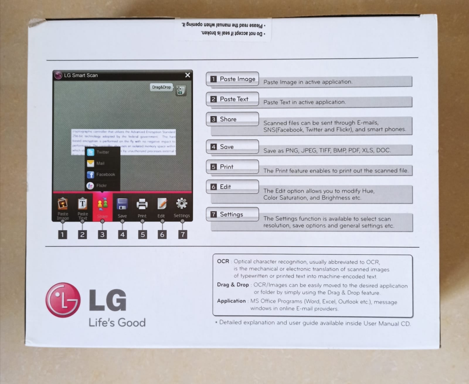LG Mouse Scanner Model No : LSM-100 - Image 2