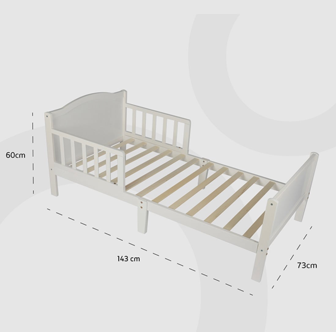 Toddler bed with mattress - Image 1
