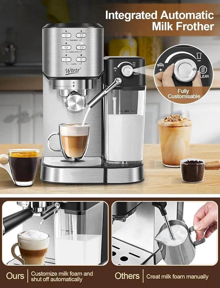 Home Barista Set, 6-in-1 Espresso Coffee Machine With Barista Tools Size "51mm" - Image 11