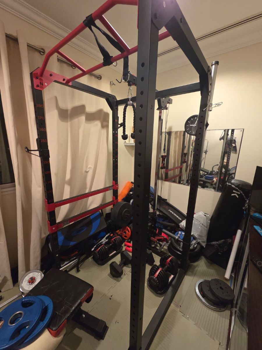 Half Smith machine, arm curl ,bench press, 


Power rack with Smith machine for sale. - Image 2