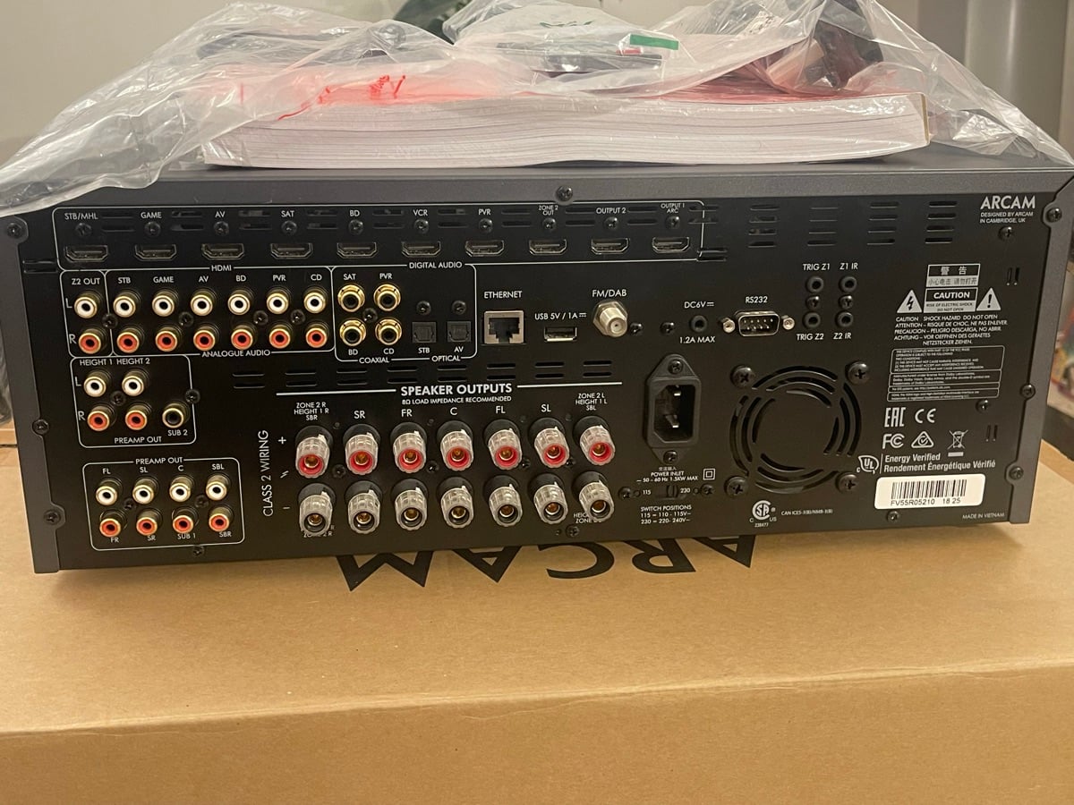 ARCAM AVR550 7.2/ 11.2 ch Dolby Atmos Receiver Amplifier - Image 3