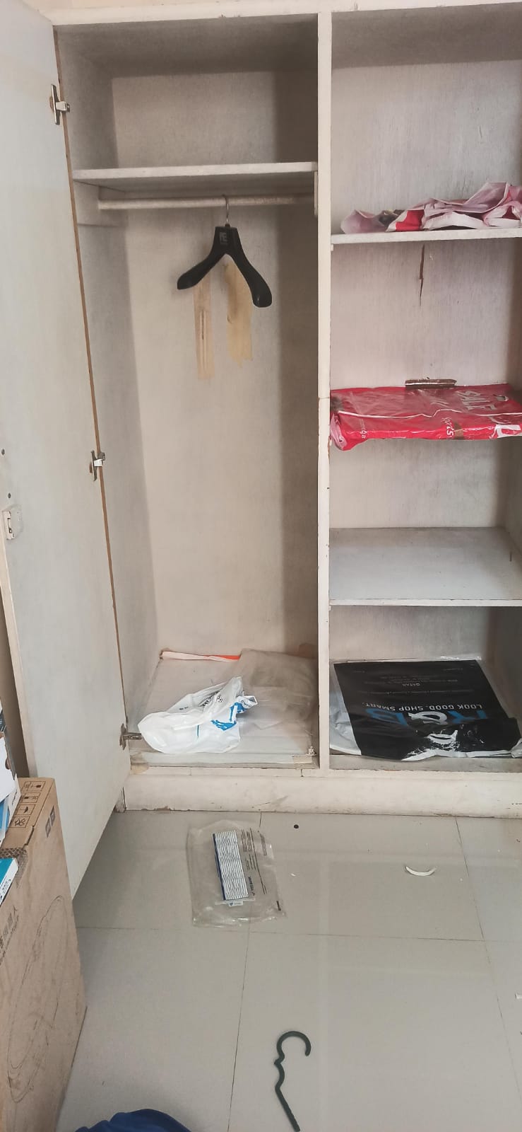 wooden wardrobe and book shelve with glass door for Free - Image 3