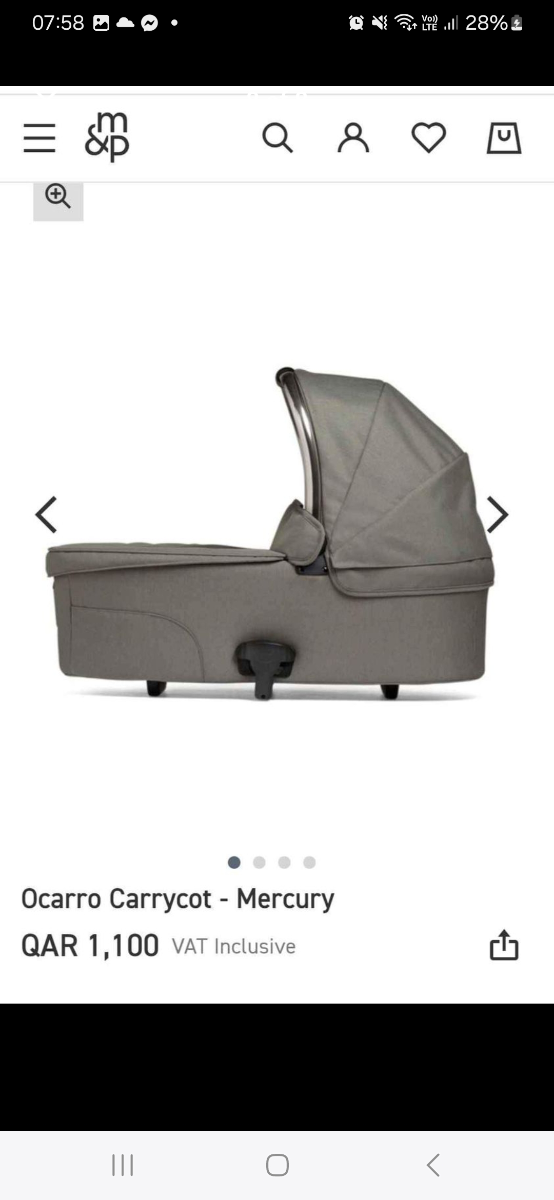 Baby cot,new condition / bassinet/ carrier - Image 7