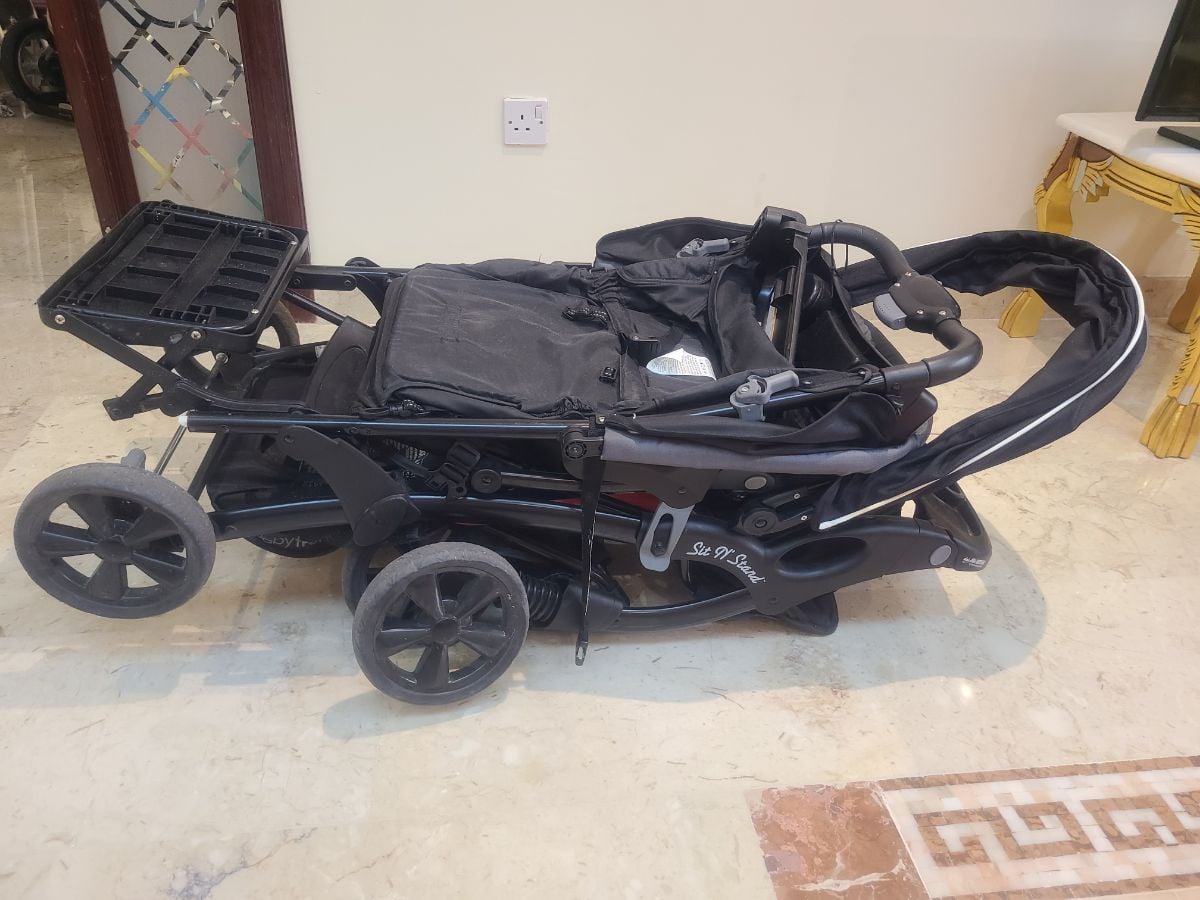 Baby Trend Sit N' Stand double stroller excellent condition - Image 1