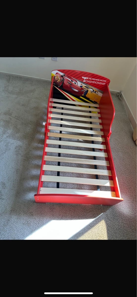 Kids Red Car Bed – Disney Cars Theme – Very Clean” - Image 5