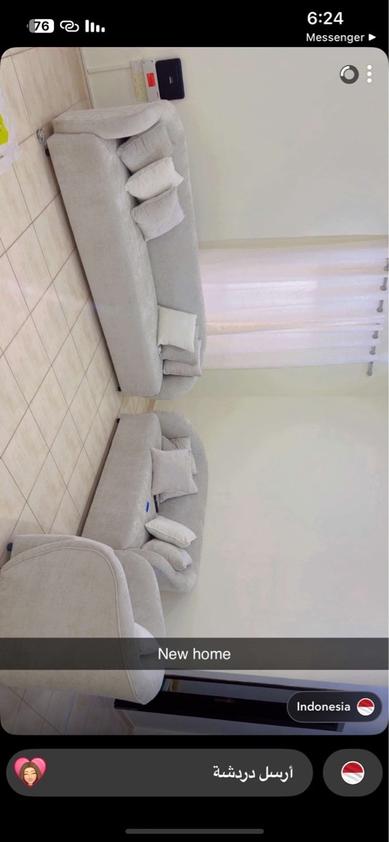 Beige 7 seater sofa and brown 5 seater sofa - Image 2
