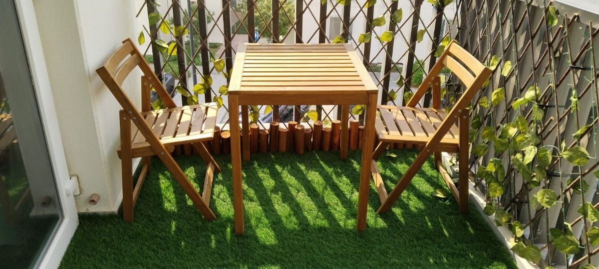 Garden table with chairs. Balcony table with chairs - Image 4