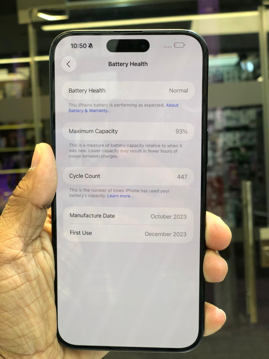Iphone 15 promax blue titanium 256gb - Image 2