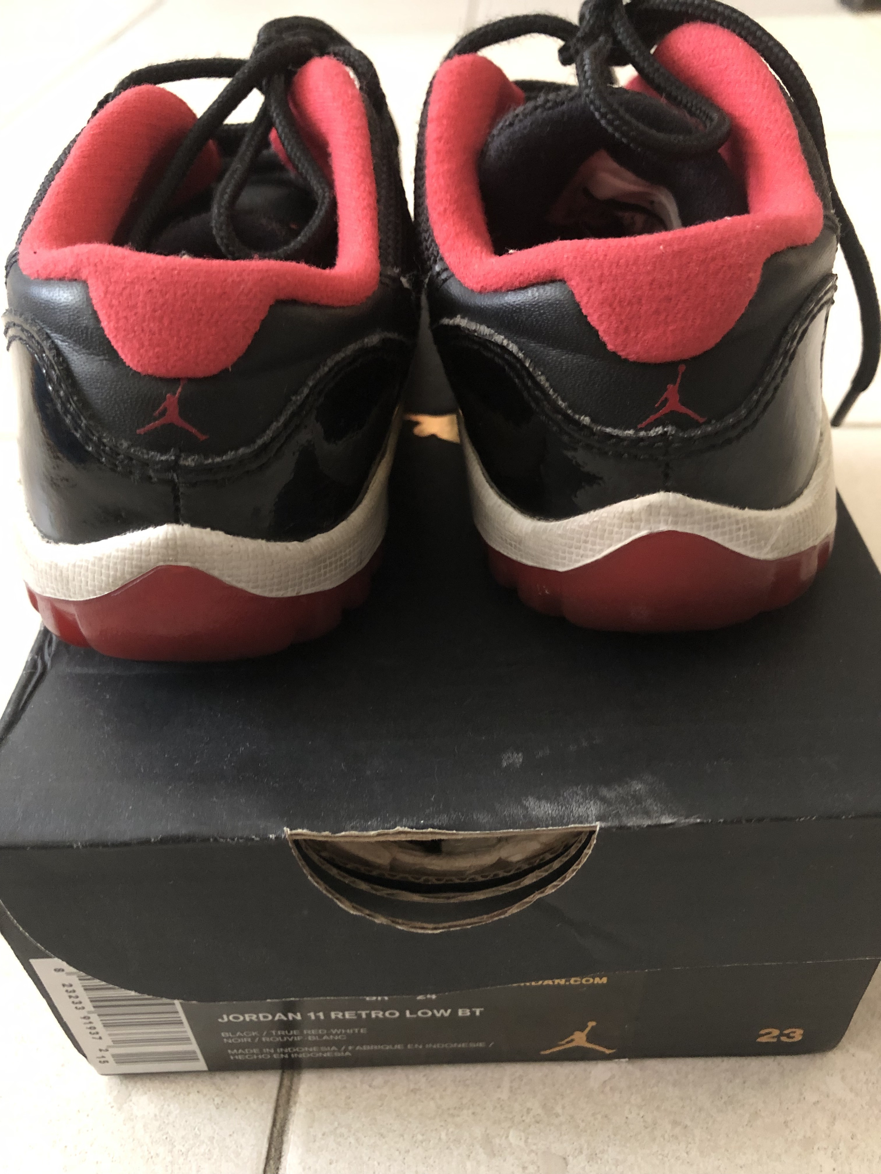Original Jordan 11 Retro Low Breds size 8C - Image 3
